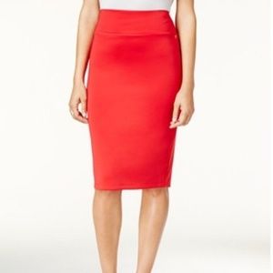 Thalia sodi coral pencil skirt